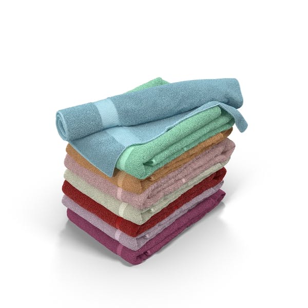 Colour Folded Towels
